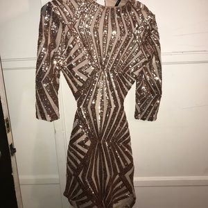 Rose gold dress